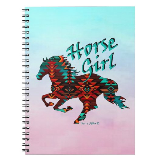 Pferdemädchen, Südwestpferd Notizblock (Vorderseite)