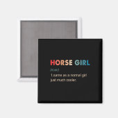 Pferdemagazin Definition Funny Reittier Geschenk H Magnet (Vorderseite/Rückseite)