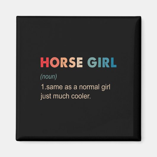 Pferdemagazin Definition Funny Reittier Geschenk H Magnet (Vorne)