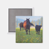 Pferdemagnet Kühlschrank Magnet (Vorderseite/Rückseite)