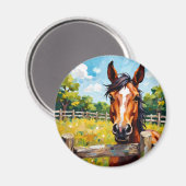Pferdemagnet Magnet (Vorderseite/Rückseite)