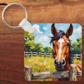 Pferdemagnet Schlüsselanhänger (Vorderseite)