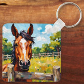 Pferdemagnet Schlüsselanhänger (Rückseite)