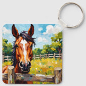 Pferdemagnet Schlüsselanhänger (Rückseite)