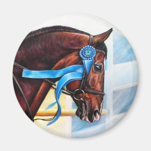 Pferdemagnet - tapferes Herz Magnet