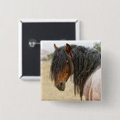 Pferdemähne Button (Vorne & Hinten)