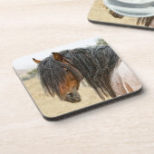 Pferdemähne Getränkeuntersetzer (Linke Seite)