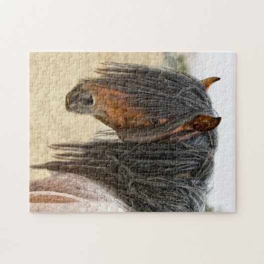 Pferdemähne Puzzle (Horizontal)