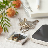 Pferdemähne Schlüsselanhänger (Seite)