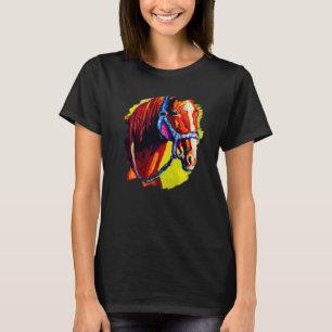 Pferdemalerei Vintage Retro Pferdereiten Pferd T-Shirt