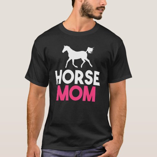 Pferdemama Pferdereiten T-Shirt (Vorderseite)