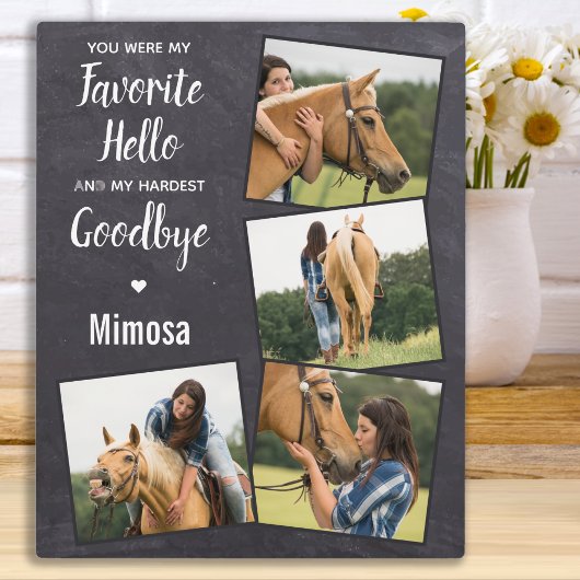 PferdeMemorial 4 FotoCollage Fotoplatte