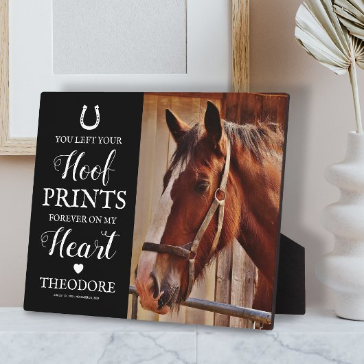 PferdeMemorial - Beileid für Haustiere Fotoplatte