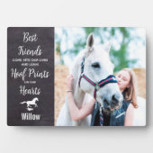 PferdeMemorial Custom Foto Reittiere Beileid Fotoplatte (Vorderseite)