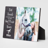 PferdeMemorial Custom Foto Reittiere Beileid Fotoplatte (Seite)