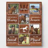 PferdeMemorial Einmalige FotoCollage Fotoplatte (Vorderseite)