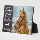 PferdeMemorial Equine Foto Fotoplatte (Seite)