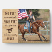 Pferdememorial Equine Keepake Foto Fotoplatte (Vorderseite)