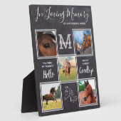PferdeMemorial Personalisiert 5 Pet Loss Fotoplatte (Seite)