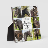 PferdeMemorial Personalisiert 8 Pet Foto Collage Fotoplatte (Vorderseite)