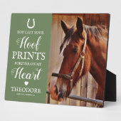 PferdeMemorial - Reittiere grün Fotoplatte (Seite)