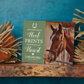 PferdeMemorial - Reittiere grün Fotoplatte (Seite)