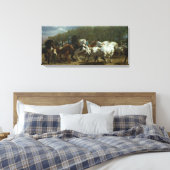 Pferdemesse (von Rosa Bonheur) Leinwanddruck (Insitu (Schlafzimmer))
