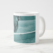 Pferdemündung mit Heuzaunblau Jumbo-Tasse (Vorderseite Rechts)