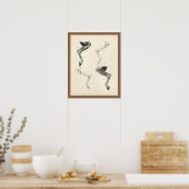 Pferdemuskeln Knochen Veterinärmedizinische Anatom Poster (Küche)