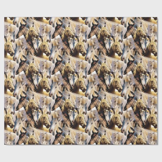 Pferdemuster Geschenkpapier (Flach)