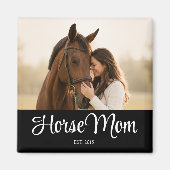 Pferdemutter Etabliert Foto-Geschenk Magnet (Vorne)