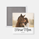 Pferdemutter Etabliert Foto-Geschenk Magnet (Vorderseite/Rückseite)