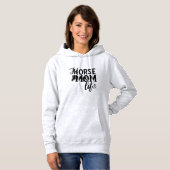 Pferdemutter-Leben Hoodie (Vorne ganz)