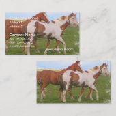Pferdepaar-Visitenkarte Visitenkarte (Vorne/Hinten)