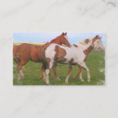 Pferdepaar-Visitenkarte Visitenkarte (Rückseite)