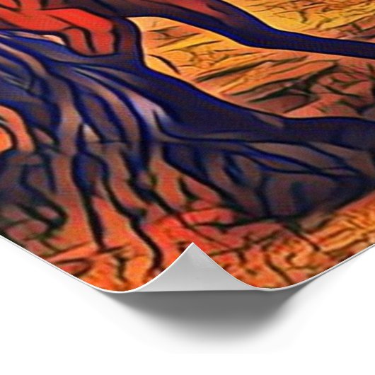 Pferdepaare Poster (Ecke)