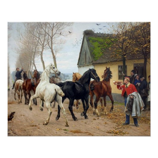 Pferdepack circa 1878 poster (Vorderseite)