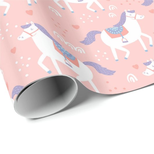 PferdePackpapier Geschenkpapier (Rolleneckpunkt)