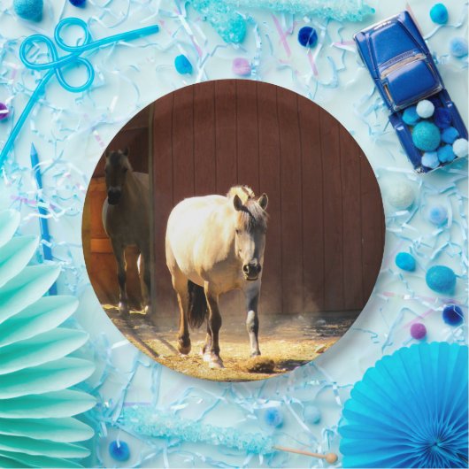 Pferdepapier-Teller Pappteller (Party)