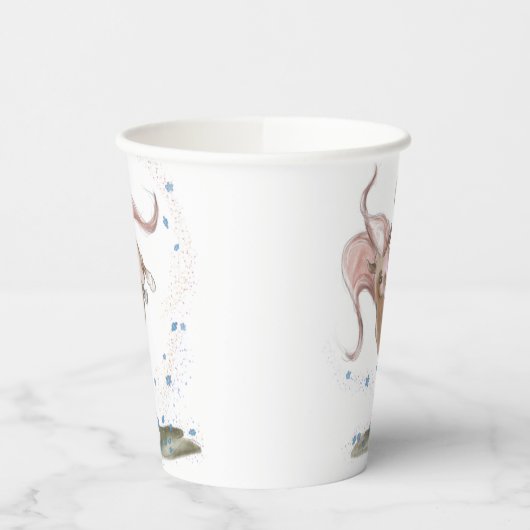 Pferdepappbecher, Kindergeubrtstag,Pferdebild Pappbecher (Links)