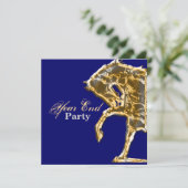 PferdePartyshow-Ereignislaufen Einladung (Stehend Vorderseite)