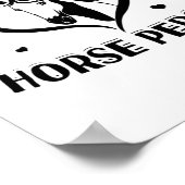 Pferdeperson | Reiten Mädchen Geschenke Ideen Poster (Ecke)