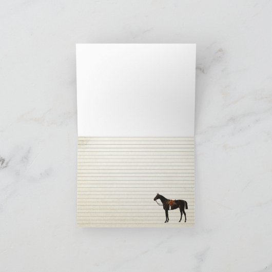 Pferdepest Feiertagskarte (Innenseite)