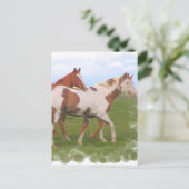 Pferdepferd Postkarte (Stehend Vorderseite)