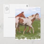 Pferdepferd Postkarte (Vorne/Hinten)