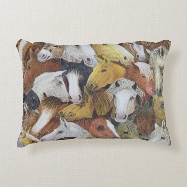 Pferdepferde Dekokissen (Vorderseite)