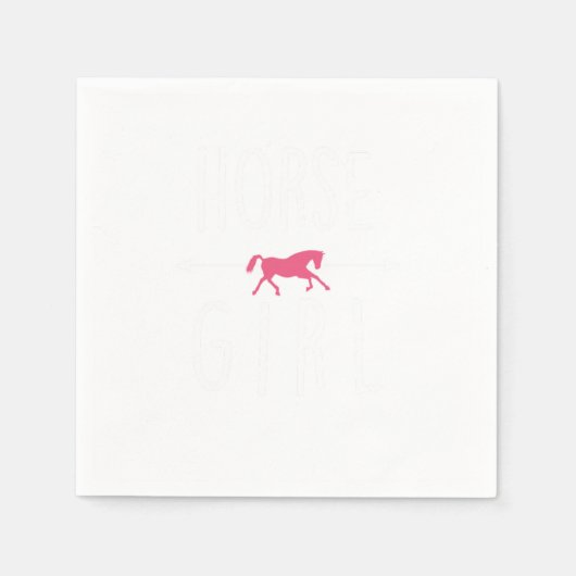 Pferdepferde Farm Cowgirl Rider Geschenk Serviette (Vorderseite)