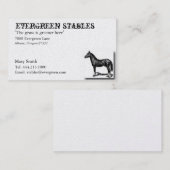 Pferdepferdeartige Visitenkarte (Vorne/Hinten)