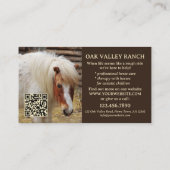 Pferdepflege und Autismus-Therapie Visitenkarte (Rückseite)