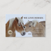 Pferdepflege und Autismus-Therapie Visitenkarte (Vorderseite)